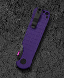 Bestech Glok BG55D Purple G10 scales – handle texture and color detail