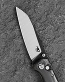 Bestech Snakebird BG58B Black Micarta scales – textured handle detail