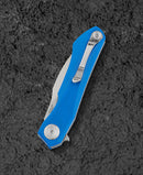 Bestech IVY BG59B blade detail – 14C28N stonewash finish, 3.09" drop-point blade