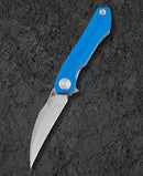 Bestech IVY BG59B front view – 3.09" 14C28N stonewash blade, blue G10 handle, liner lock