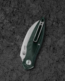 Bestech Mantidae BG60E blade detail – 14C28N satin+stonewash finish, 2.94" blade length