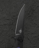 Bestech Swordfish BG62C Black and Purple G10 scales – two-tone textured grip