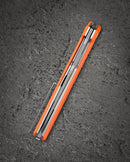 Bestech Duoz BG65B Orange G10 scales – textured grip, flipper tab
