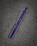 Bestech Duoz BG65E Purple G10 scales – textured grip, flipper tab