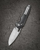 Bestech Noctar BG66A closed view – 5.15″ closed, Black G10 handle, Bar Lock