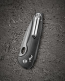 Bestech Noctar BG66A open position – Bar Lock engaged, 3.71″ Satin blade