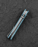 Bestech Cobber BG68C – misty blue G10, 14C28N stonewash blade, Bar Lock folding knife