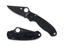 Spyderco Para 3 Salt – 2.93" Black DLC CPM MagnaCut PlainEdge, Black G-10 Handles, Compression Lock – C223GMCBKP