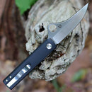 Spyderco Essenza C272ALBK – 3.19" N690Co Satin Blade, Black Anodized Aluminum Handle, Liner Lock – Italy