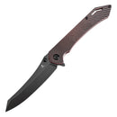 Tenable Colibri Tech T1060A1 – 4.34" Blackwash Nitro-V Blade, Black & Red G10 Handle
