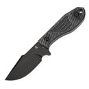 Tenable Tiny Dancer G014A4 – 3.17" Blackwash D2 Drop Point Blade, Black Micarta Handle, Fixed Blade EDC Knife – Designed by JB Stout