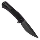 Tenable Kratos T1024A3 – 3.79" Nitro-V Blackwash Drop Point Blade, Black & Purple G10 Handle, Liner Lock – Designed by Ostap Hel
