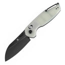 Tenable Model 6 T1022V3 – 3.1" Blackwash 14C28N Blade, Jade G10 Handle with Crossbar Lock