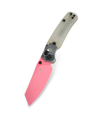 Bestechman Cicada's Wing BMK06H closed view – jade Ultem scales, deep carry clip, 1.87 oz