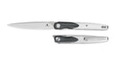 Bestechman LANZA BMK14A black+white G10 handle detail – liner lock, ambidextrous deep carry clip