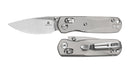 Bestechman SPRITE BMK21A natural bead blast titanium handle – matte Ti scales, B-Lock spine