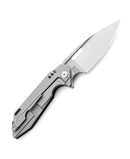 Bestech Shodan BT1910C blade detail – 3.86" S35VN stone wash and satin finish, 0.157" thickness