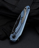 Bestech Wibra BT2001C side view – KOMBOU-designed titanium frame lock folder