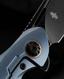 Bestech Marukka BT2002B spine detail – 3.8mm M390 blade, ceramic ball bearing pivot