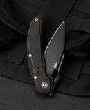 Bestech Exploit BT2005C blade detail – 3.15" S35VN black stonewash finish, 3.5mm thick