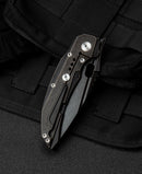 Bestech Exploit BT2005C open position – frame lock engaged, 7.95" overall length