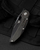 Bestech Exploit BT2005C spine detail – 3.5mm S35VN blade, ceramic ball bearing pivot