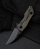 Bestech 2500 Delta BT2006D closed view – 3.5" closed, bronze anodized titanium frame lock