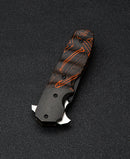 Bestech Freefall BT2007B blade detail – 2.65" S35VN black stonewash + flat satin finish, 3.2mm thick