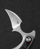 Bestech Strelit BT2103E handle detail – grey titanium frame lock construction, 53g total weight