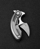 Bestech Strelit BT2103E side view – grey titanium + red marble carbon fiber inlay handle
