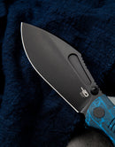 Bestech Lockness BT2205D blade detail – M390 black stonewash blade Koenscraft design near 4 inch working knife