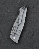 Bestech Keen II BT2301B blade detail – S35VN steel with dual stonewash and satin finish by Koenscraft