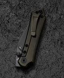 Bestech Icarus BT2302B blade detail – M390 steel with black stonewash finish by Nick Rogers