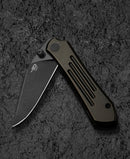 Bestech Icarus BT2302B clip detail – titanium clip in matching black and bronze stonewash finish