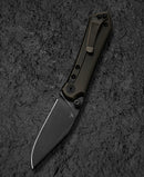 Bestech Icarus BT2302B closed view – 3.57 inch compact titanium frame lock with bronze stonewash finish