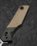 Bestech Cetus BT2304B spine detail – 3.8mm M390 blade thickness, black PVD hardware