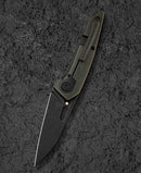 Bestech VK-Void BT2305D closed view – black bronze stonewash titanium, red copper blade inlay detail