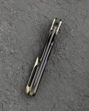 Bestech Excentric BT2412B Titanium Backspacer Black Folding Knife Detail
