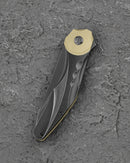 Bestech Excentric BT2412B Black Stonewash Titanium Handle Knife Open Position