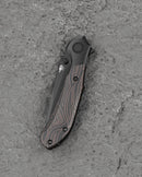 Bestech Constellation BT2501B Titanium Pocket Clip Black PVD Folding Knife Detail