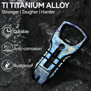 Kansept PryOfSorts C010A3 Lightning Strike titanium finish detail