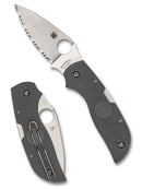 Spyderco Chaparral Lightweight C152SGY front view – 2.80" satin CTS XHP SpyderEdge folding knife