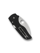 Spyderco Lil' Native Wharncliffe C230GPWC black G-10 EDC pocket knife closed view