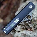 Spyderco Essenza C272ALBK – 3.19" N690Co Satin Blade, Black Anodized Aluminum Handle, Liner Lock – Italy