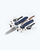 Benchmade Mini Osborne 945‑04 – 2.92″ M390 Reverse Tanto, Blue Denim Micarta, AXIS Lock