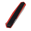 Kansept Integra T1042A3 – 3.63" Stonewashed 154CM Drop Point Blade, Red & Black G10 Handle, Liner Lock – Designed by JK Knives