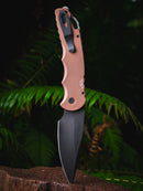 Pro-Tech TR-4 CCKSF26.TR4.1 clip side view showing black deep carry clip and glass breaker