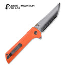 North Mountain Blade 2406-OR chop 2 3 5 inch button lock flipper