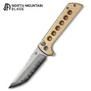 North Mountain Blade Chop 2 – 3.5" SLD-Magic San Mai Tanto | Aluminum Bronze CNC Exclusive (2403B)