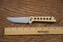 North Mountain Blade Chop 2 – 3.5" SLD-Magic San Mai Tanto | Aluminum Bronze CNC Exclusive (2403B)